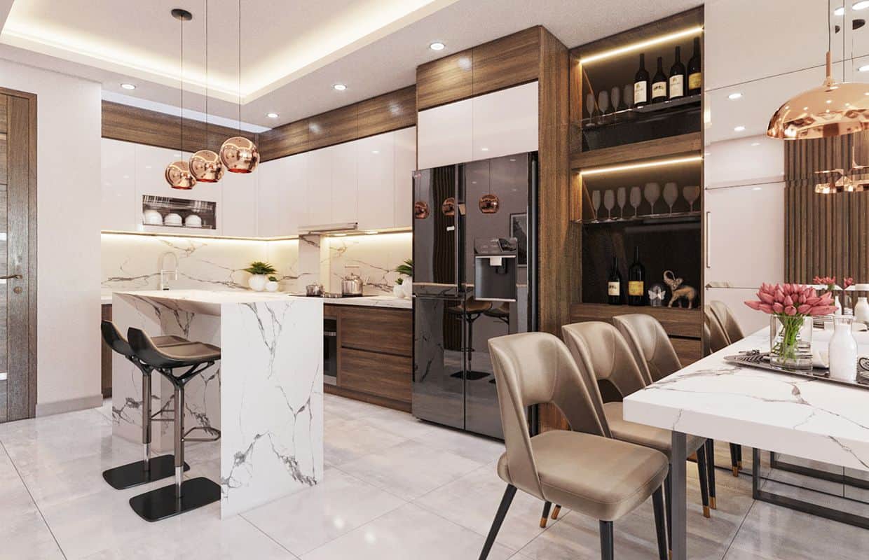 [ Tổng hợp ] 10+ ý tưởng thiết kế nội thất phòng bếp đẹp hiện đại, chi phí rẻ nhất 2024