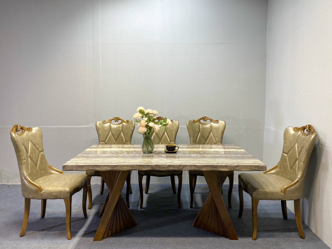 Bộ bàn ghế ăn Tân cổ STDCT25