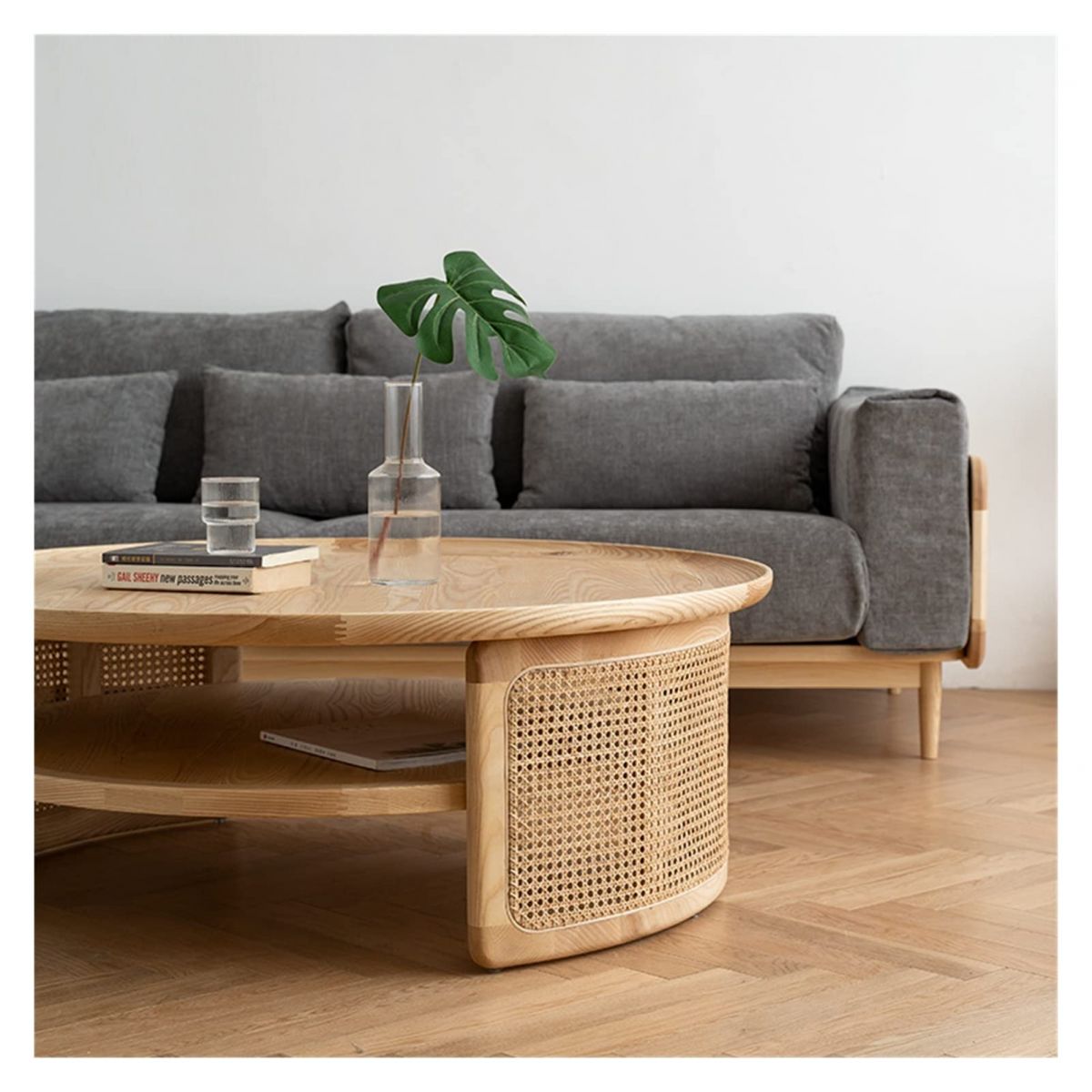 Bàn trà Nhật Bản bàn cafe hình tròn BTDCT07