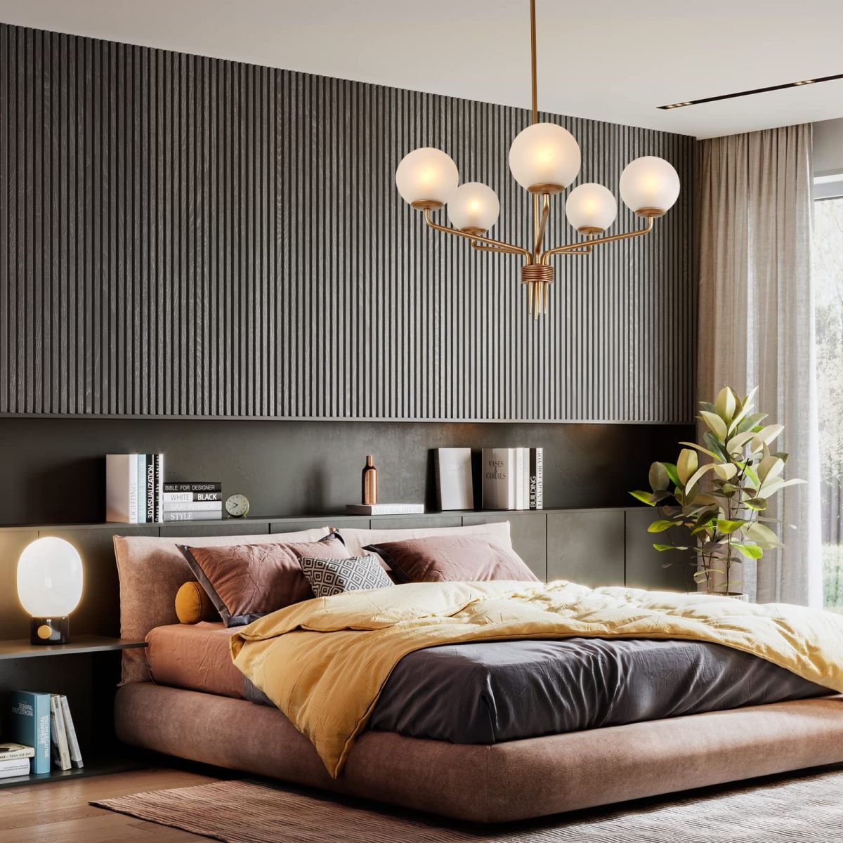 Đèn trang trí hình tròn thủy tinh quả cầu mờ DTT08 Đèn trang trí hình tròn thủy tinh quả cầu mờ DTT08