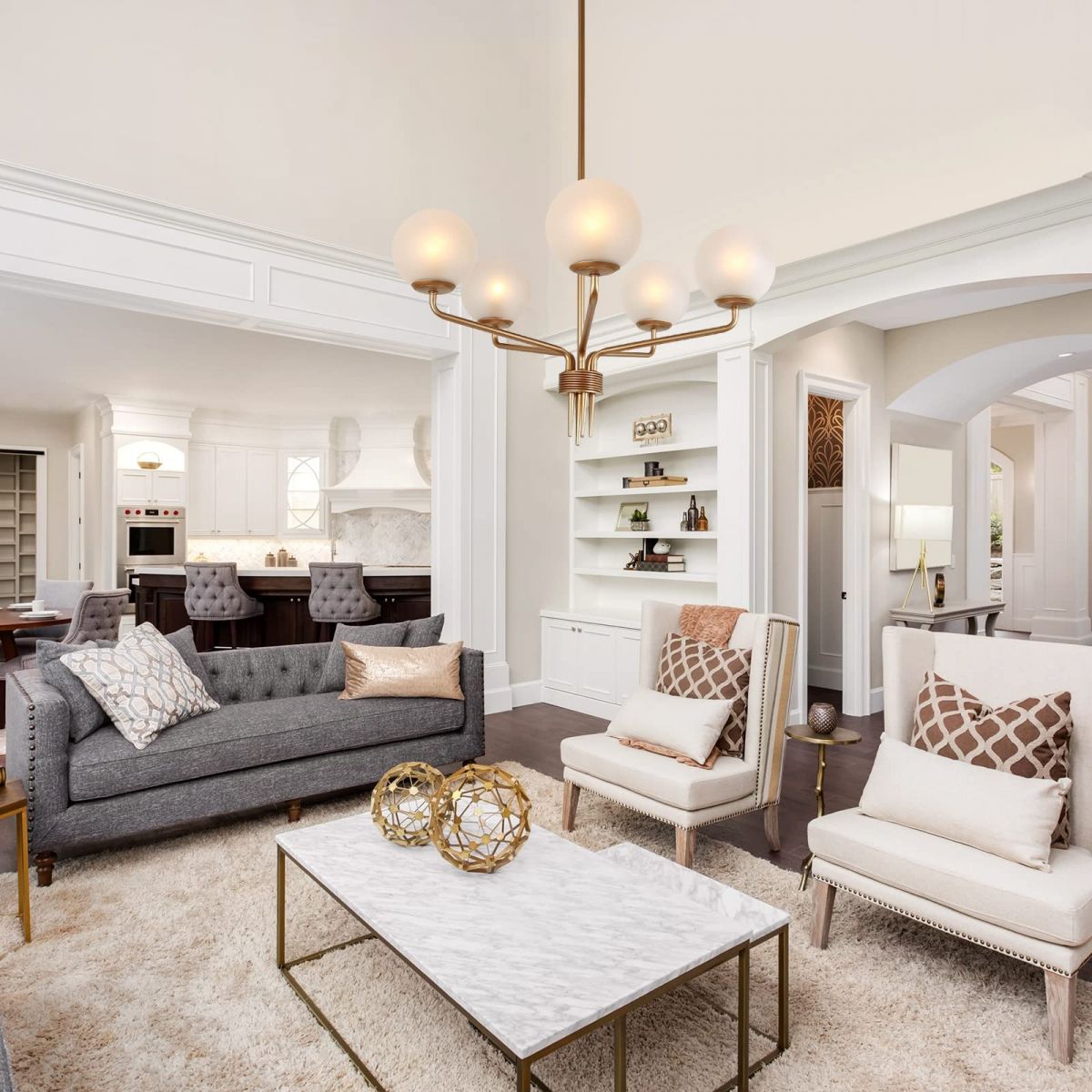 Đèn trang trí hình tròn thủy tinh quả cầu mờ DTT08 Đèn trang trí hình tròn thủy tinh quả cầu mờ DTT08