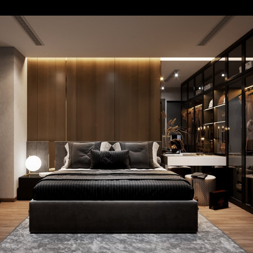 Giường ngủ bọc nỉ làm từ gỗ tự nhiên và gỗ công nghiệp Giường ngủ bọc nỉ làm từ gỗ tự nhiên và gỗ công nghiệp