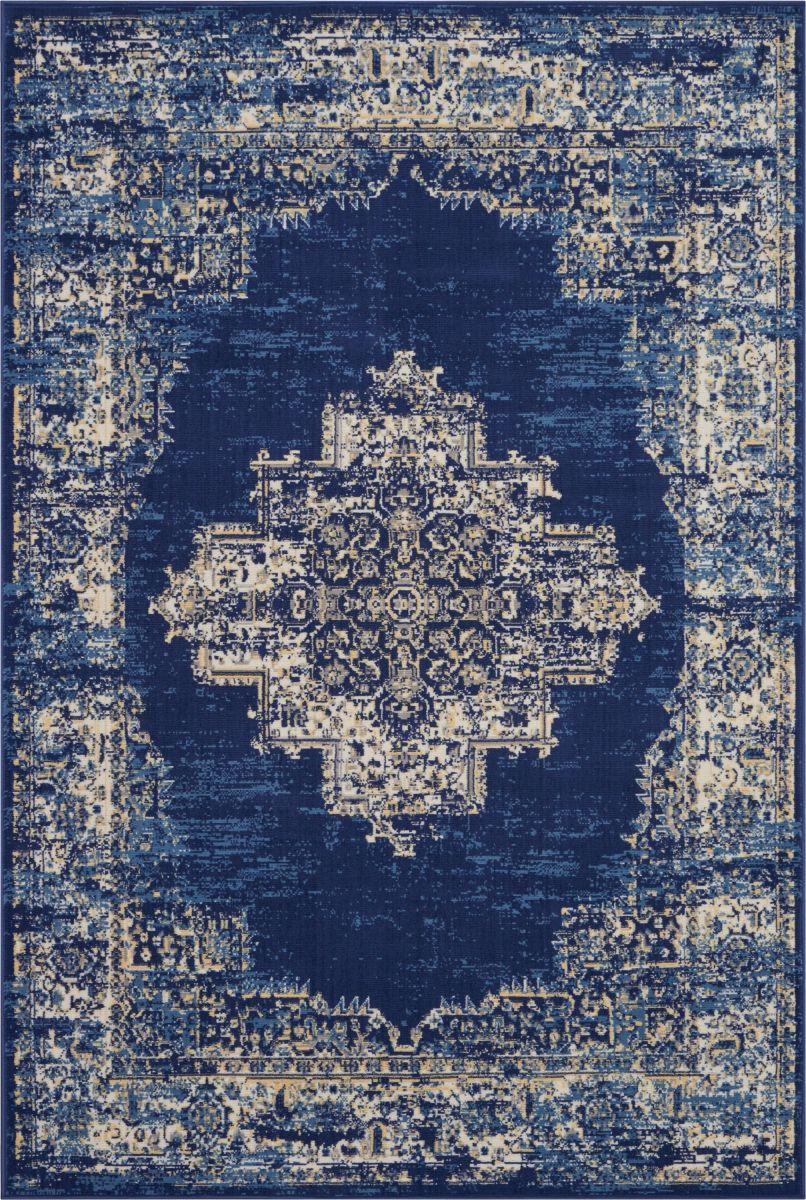 Thảm trải sàn màu xanh hải quân Ba Tư TTS10